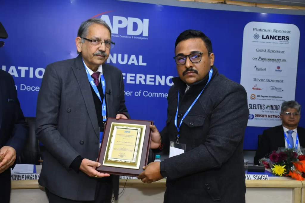 APDI Detective awards & honors ceremony in Delhi.