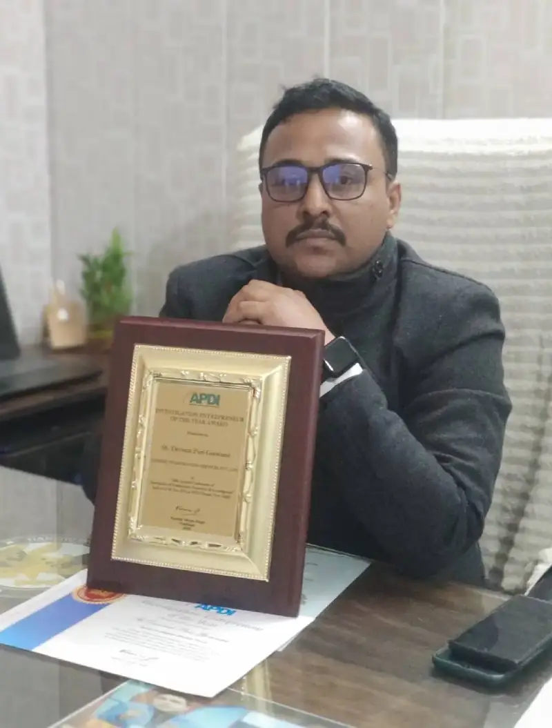 with Award at office, Detective Agency Uttarkashi.